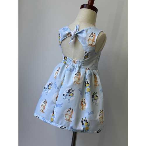 Bluey inspired dress, First birthday, Baby Girls Dress, Little Girls Dress, Party, Baby Dress, Dress Toddler gift