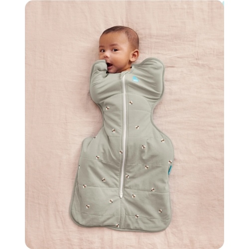 Swaddle Up™ 2.5 TOG Cotton Olive Bees