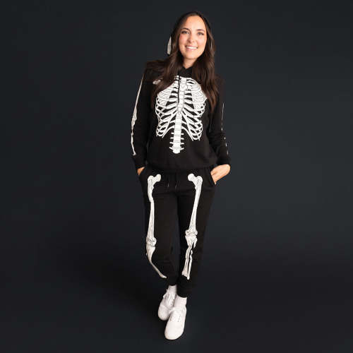 Classic Skelly Women's Fleece Hoodie Jogger Set
