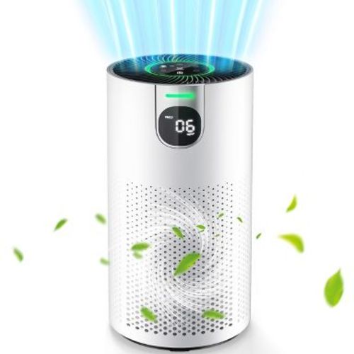 FreAire Air Purifiers for Home Covers Up to 1800 Ft²/h, HEPA Air Purifier, Air Purifier for Pets Dust Smoke Pollen Dander Smell white