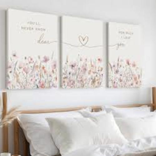 3pcs wildflower nursery canvas - Google Search
