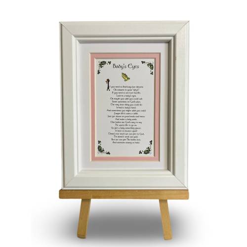 Baby's Eyes, Personalized Framed Blessing, Baby Gift, Baby Boy gift, Baby Girl Gift