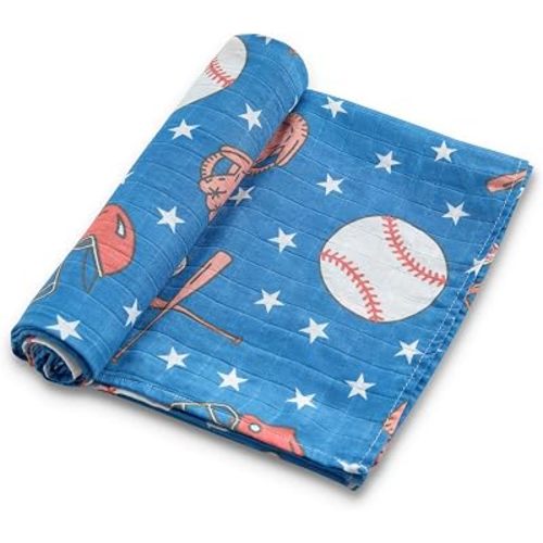 Baby Swaddle Blankets, Bamboo Muslin Receiving Blanket