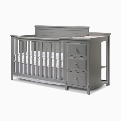 Sorelle Berkley Crib & Changer Panel Crib - Weathered Gray
