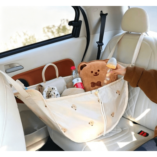 Portable Mommy Bag  Large Capacity Hanging Car Seat Back Storage Bag Stroller Baby Items Organizer String Travel Bag for Mom