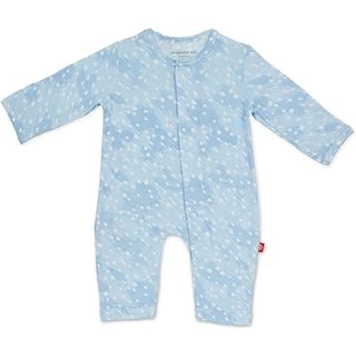 Magnetic Me Easy-Close Modal Coverall Jumpsuit Blue Doeskin Newborn