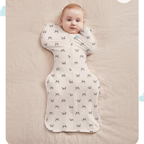 Swaddle Up™ 1.0 TOG Cotton Cream Sleepy Pandas
