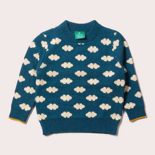 From One To Another Teal Cloud Snuggly Knitted Jumper – Little Green Radicals