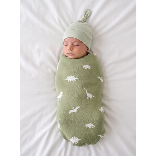 Dinosaur Jacquard Baby Blanket, 30"x40" Two-Sided Breathable Throw Blanket for Boys and Girls, Newborn Infant Toddler Ideal for Gift