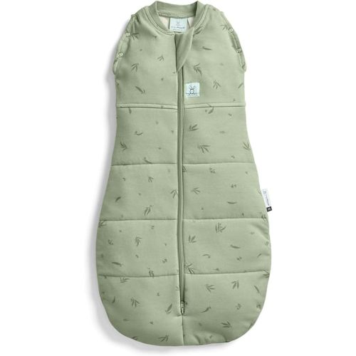 ergoPouch - Cocoon Sleep Sack Swaddle - Organic Cotton Newborn Swaddle Bag with Two-Way Zipper - Baby Swaddle Blanket for Safe Sleep 0.2tog - Willow, 0-3M