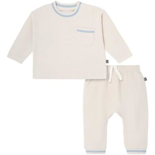 Modern Moments by Gerber baby-boys Velour 2-piece Drop Shoulder Top & Pant Set