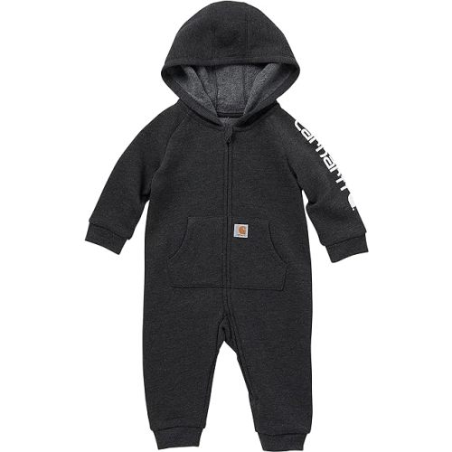 Carhartt baby-boys Long-sleeve Hooded Zip-up Footless Jumpsuit One-piece Hoodie