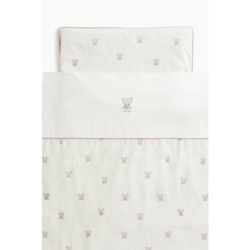 PATTERNED CRIB DUVET COVER SET