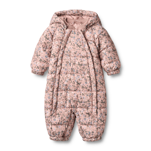 Edem Baby Puffer Coverall Rose Powder Flowers