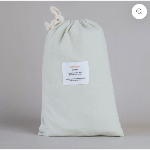 Waterproof Cot Sheet - Sage Green – Cloth Bums