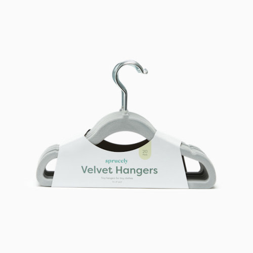 Non-Slip Velvet Hangers - Grey