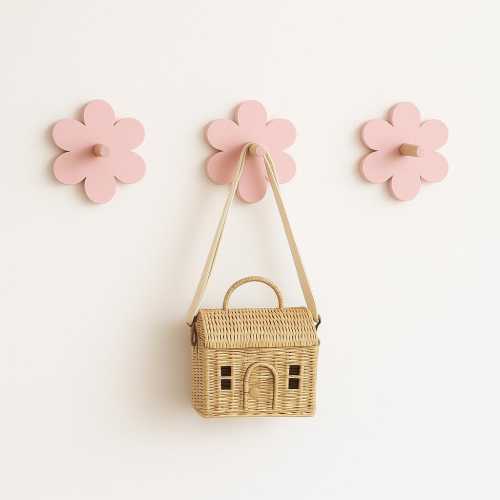 Flower Wall Hook: Pastel Nursery Decor, Kids Coat Hook, Baby Girl