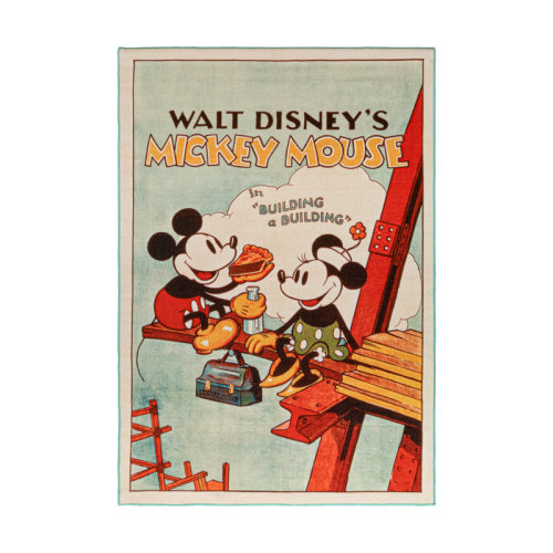 Kid's Company Licensed Disney Classic Mickey and Minnie Building a Building Youth Area Rug | Wayfair