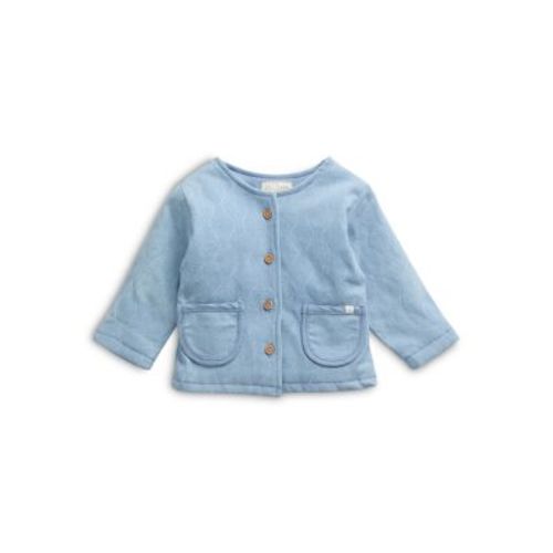 Unisex Cotton Blend Denim Quilted Jacket - Baby