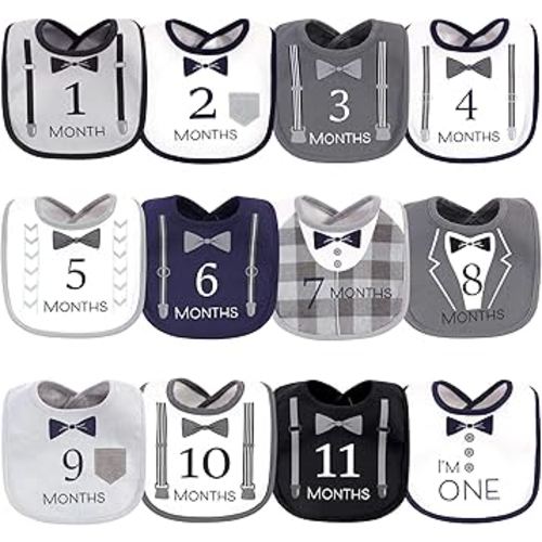 Hudson Baby Unisex Baby Cotton Bibs, Brand New, One Size