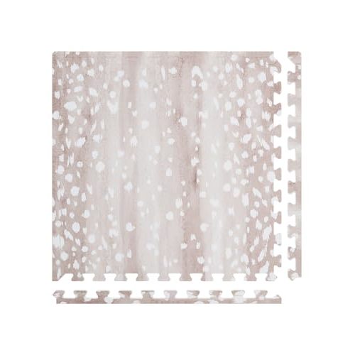 House of Noa Play Mat – 4x6 Fawn Brown – Set of 8 Tiles – Cushioned EVA Foam Play Mat for Floor, Soft Interlocking Mats for Hard Floors