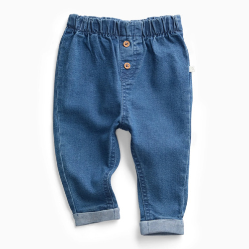 Soft Denim Pants with Easy Waist | MORI (6-9 months)