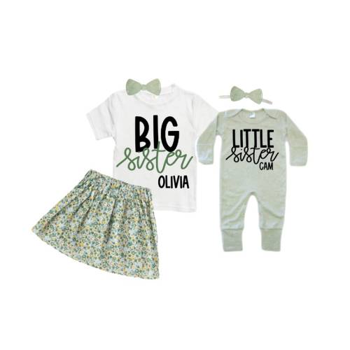 SET Big Sister/little Sister Matching Sister Set. Pregnancy Annoucement. Baby Shower Gift. - Etsy