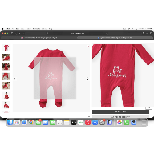 my first Christmas pajamas