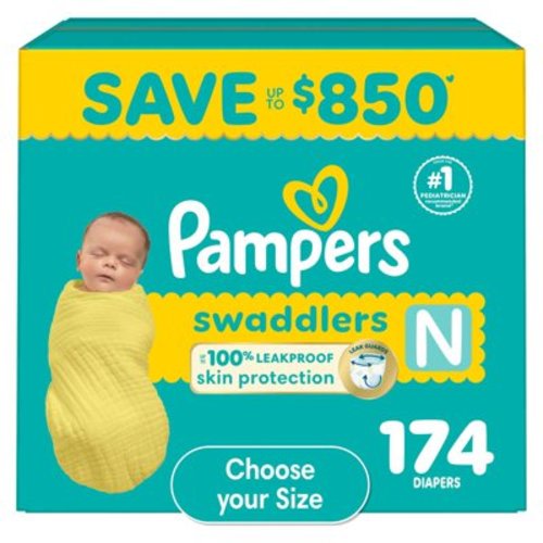 Pampers Swaddlers Diapers, Sizes Newborn-8 - Samsclub.com
