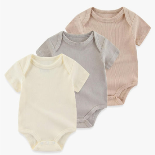 Baby Bodysuit Boy Girl Clothes Soft Newborn Infant Outfit Short Sleeve Romper