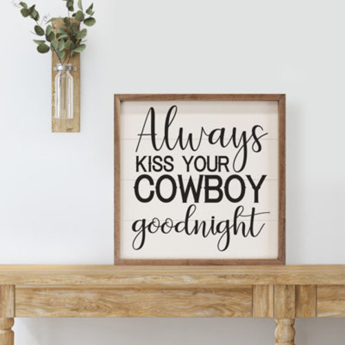 Trinx Kiss Your Cowboy Goodnight White & Reviews | Wayfair