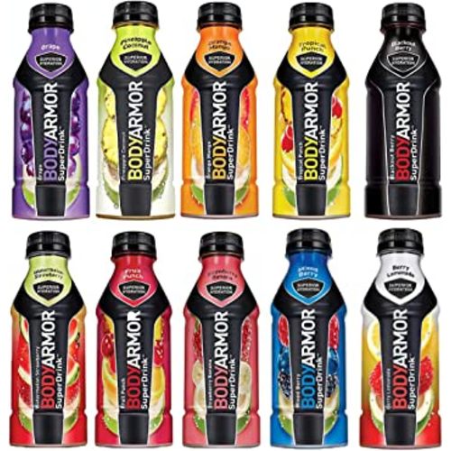 BodyArmor Super Sports Drink, Variety Pack 16 Oz (Pack of 10, Total of 160 Oz)