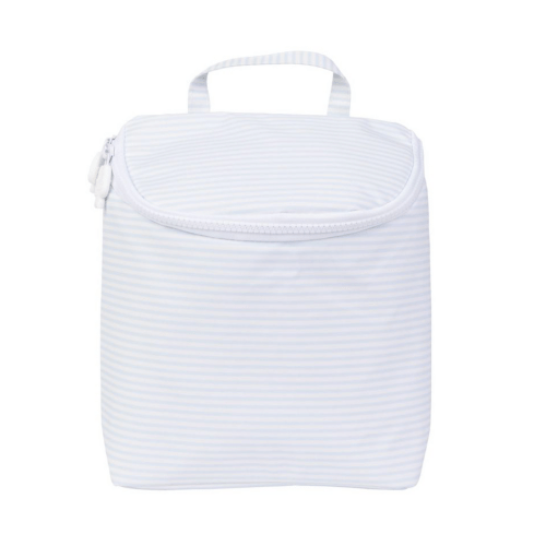 The Bottle Bag in Light Blue Stripe