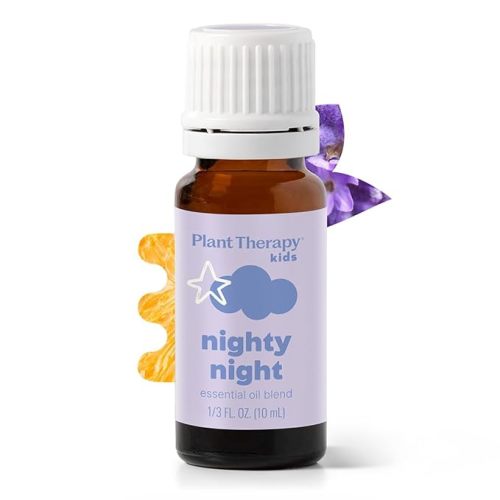 Plant Therapy Kids Nighty Night Essential Oil Blend for Sleep, 10 mL (1/3 oz), 100% Pure, Undiluted, Natural Aromatherapy, Encourages a Good Night's Rest