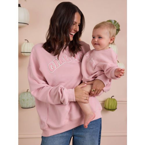 Girl Mom Graphic Sweatshirt in Pink | AS Kids