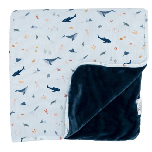 Under The Sea Small Ribbed Toddler Blanket