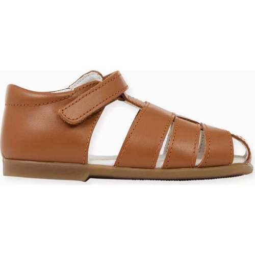 Toledo Leather Toddler Sandal, Tan - La Coqueta | Maisonette