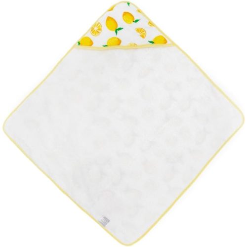 Little Unicorn Premium Infant Hooded Bath Towel| Soft & Absorbent Cotton & Terry Fabric for Newborns (Lemon)