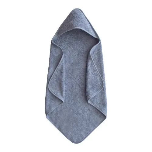 Mushie Organic Cotton Baby Hooded Towel (Tradewinds)