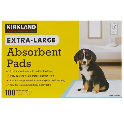 Kirkland Signature Extra-Large Absorbent Pads, 30 in L X 23 in W, 100-count | Costco