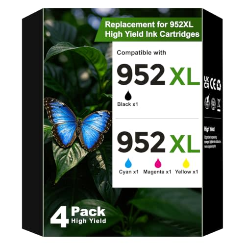 952 952XL Ink Cartridges Office Jet Pro 8710 7740 for HP 952XL 952 HP952 HP952XL Ink Cartridges Combo Pack Work with HP Office Jet Pro 7740 8710 8720 8210 7720 8730 8715 8725 8740 Office Jet 8702