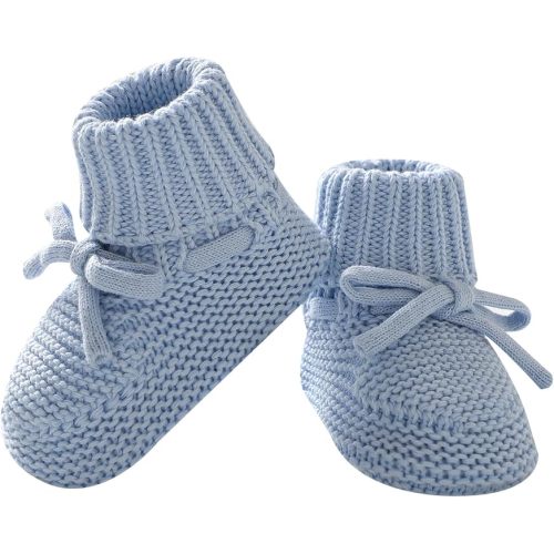 Hadetoto Baby Booties Newborn First Walkers Cozy Shoes Warm Knit Soft Booties for Toddler Infant Boy Girl