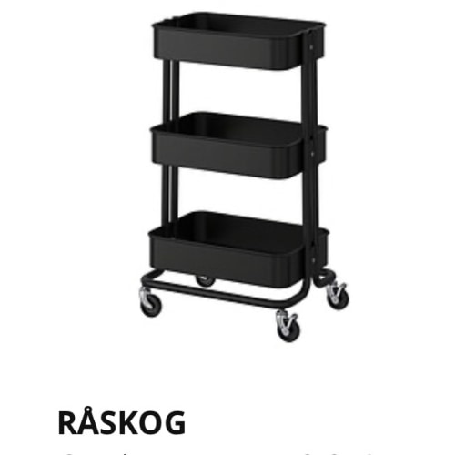 IKEA Puerto Rico - Carrito, negro, 13 3/4x17 3/4x30 3/8 "