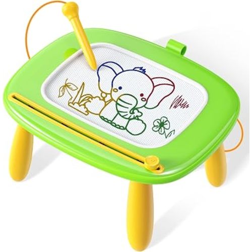 Seimome Toddlers Toys Ages 1-3, Magnetic Drawing Board, Doodle Board Pad Learning and Educational Toys for 18 Months Baby 1-3 Yr Kids Birthday Gifts- Green