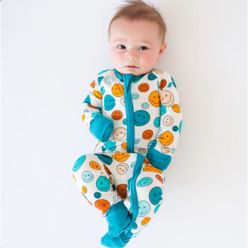 Colorful Smiley Bamboo Sleeper – FancyPrince