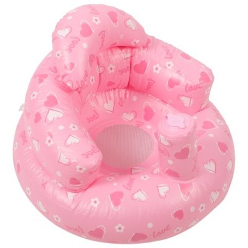 Infant Seat Toddler Back Support Inflatable School Baby Small Sofa Feed Environmental Pvc Pink