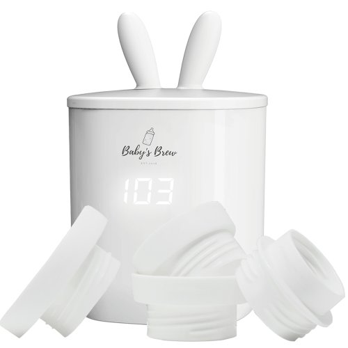 Baby's Brew Warmer and 4 Adapters Set - White