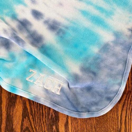 Personalized Embroidered Tie-Dye Swaddle, Blues - Bffs & Babes | Maisonette