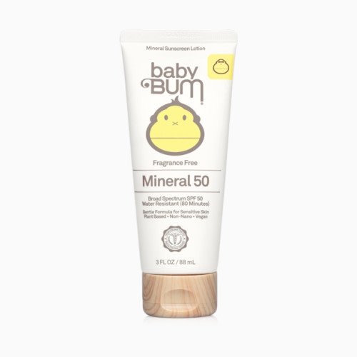 Baby Bum SPF 50 Mineral Sunscreen Lotion - Fragrance Free, 3 Fl Oz