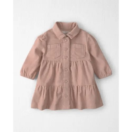 Baby Girl Organic Cotton Corduroy Dress - Little Planet | Carter's - Pink